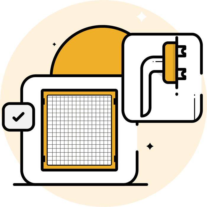 Symbol für Fensterzubehör.