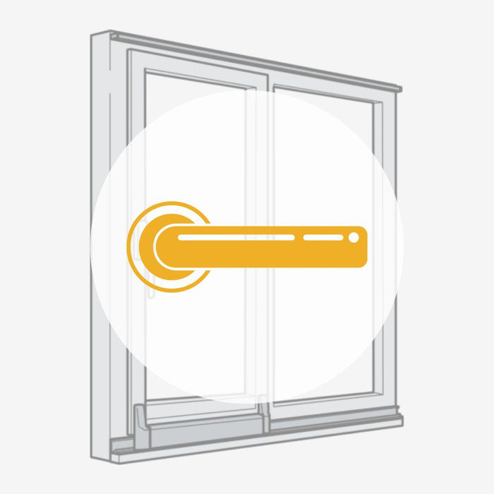 Symbol der Parallel-Schiebe-Kipp-Tür Griffe.