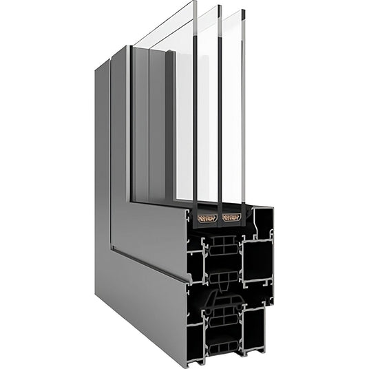 Close-Up vom Aliplast Superial Aluminiumprofil