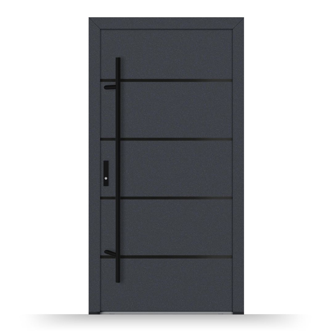 Aluminium Haustür DS82 M22 Blackline - Fensterfabrik24