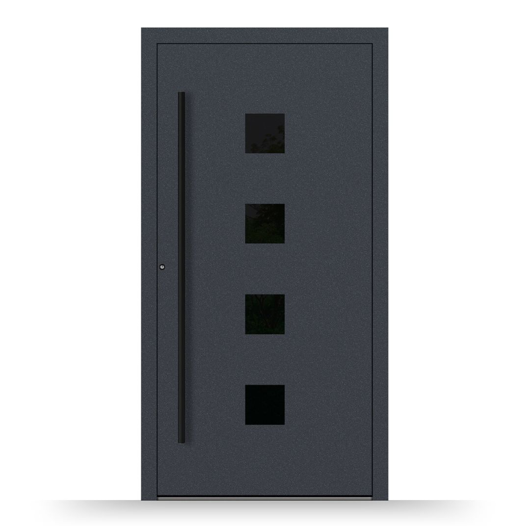 Aluminium Haustür Premium SL75 M23 Blackline - Fensterfabrik24