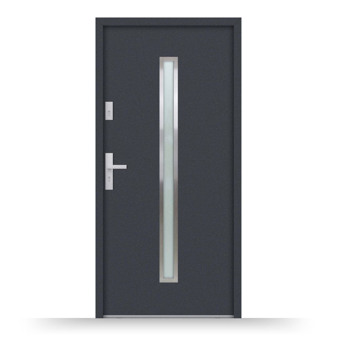 Aluminium Nebeneingangstür ATU68 M501 - Fensterfabrik24