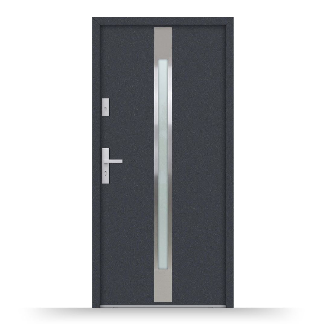 Aluminium Nebeneingangstür ATU68 M505 - Fensterfabrik24