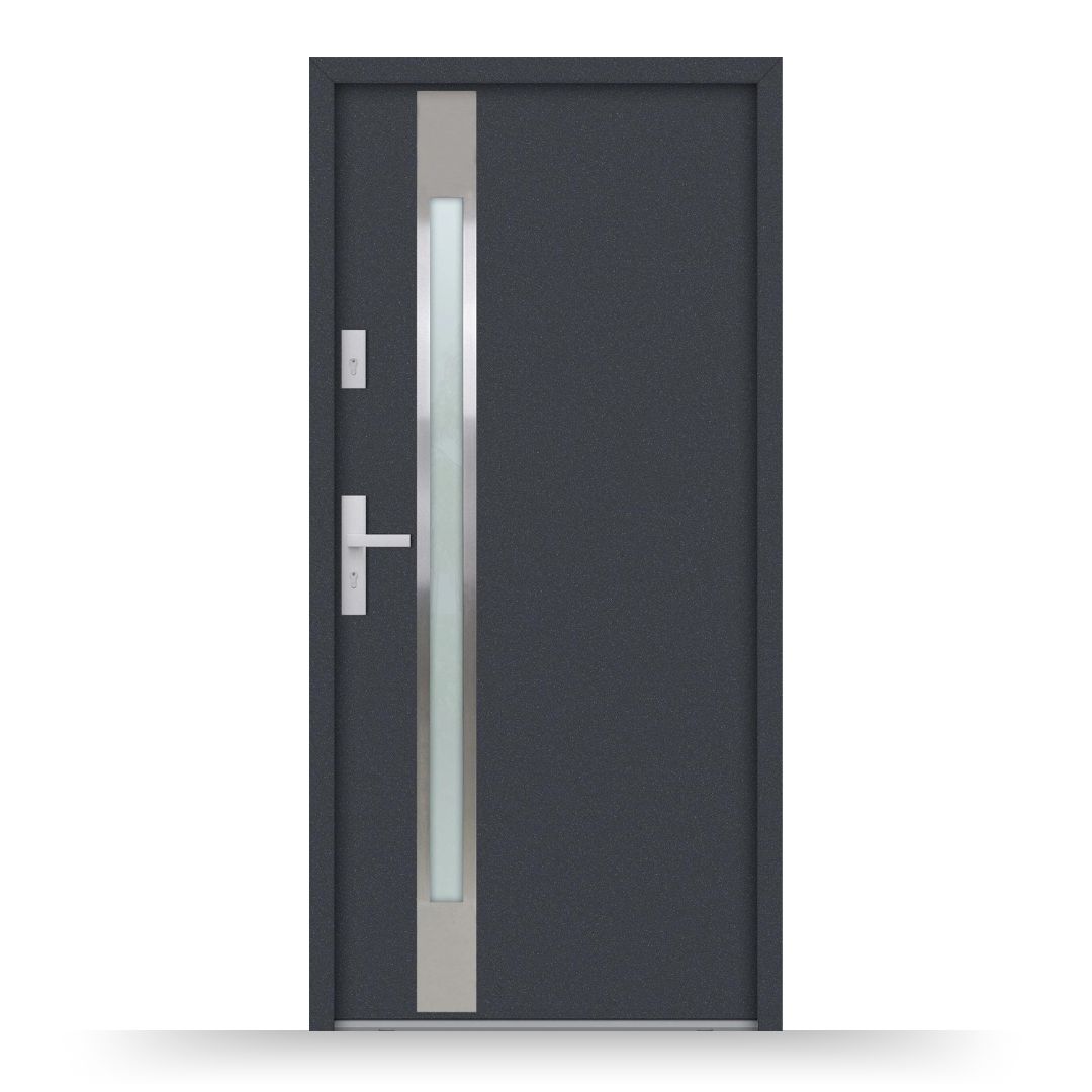 Aluminium Nebeneingangstür ATU68 M514 - Fensterfabrik24