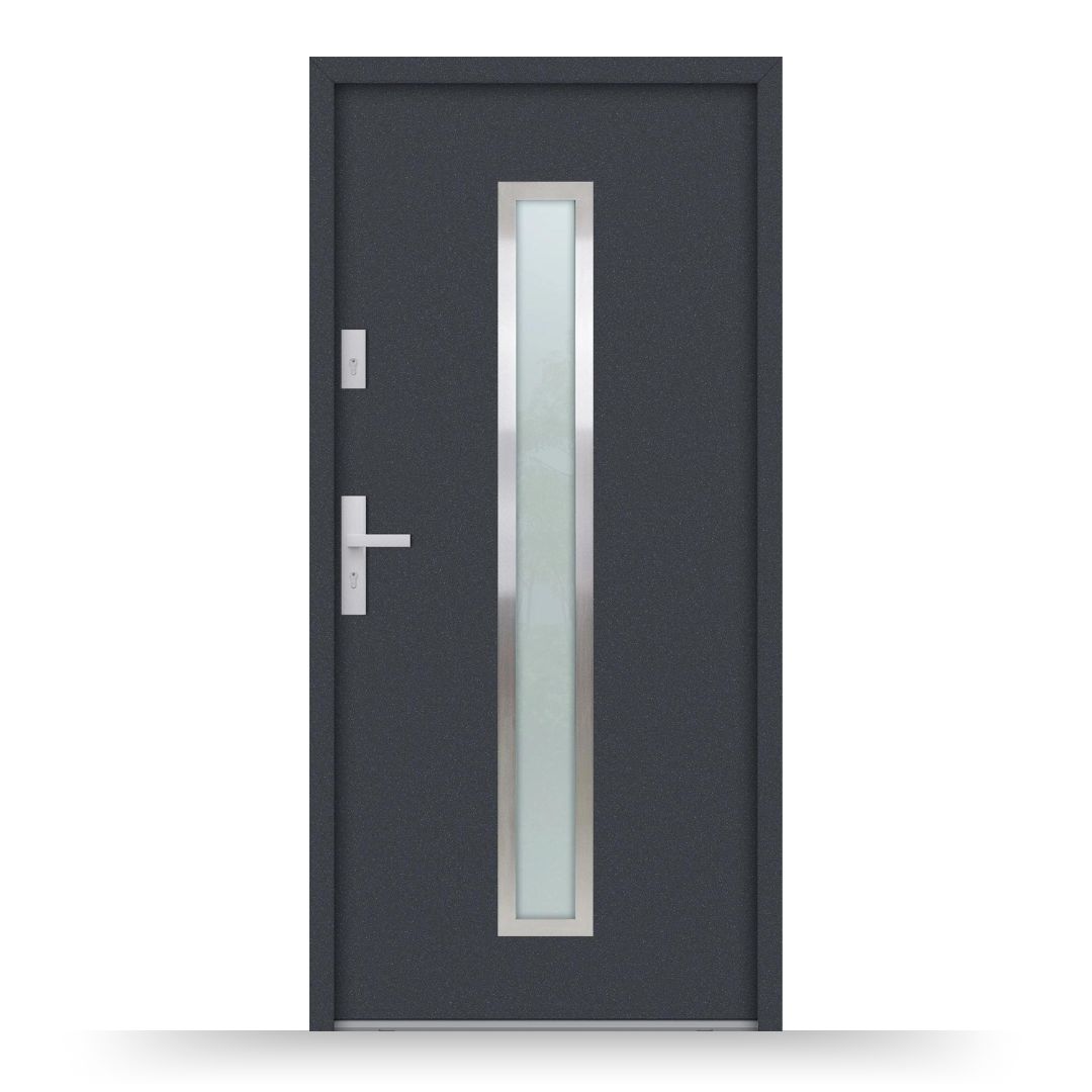 Aluminium Nebeneingangstür ATU68 M600 - Fensterfabrik24