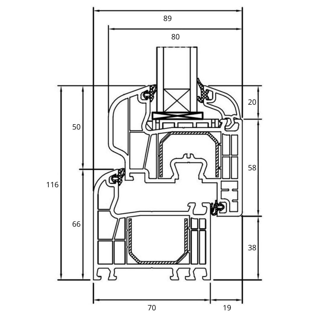 Drutex Iglo 5 Balkontür Kunststoff - Fensterfabrik24