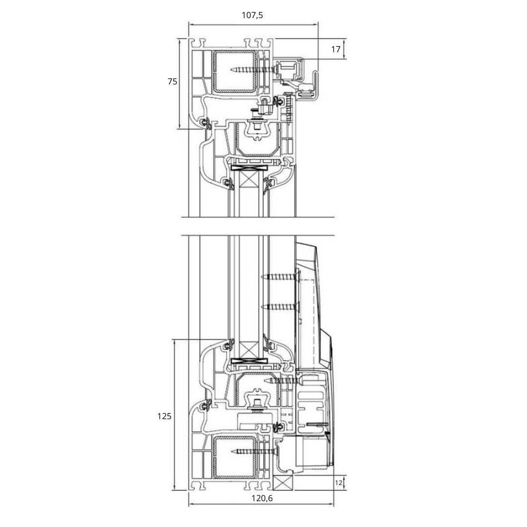 Drutex Iglo 5 PSK Tür - Fensterfabrik24