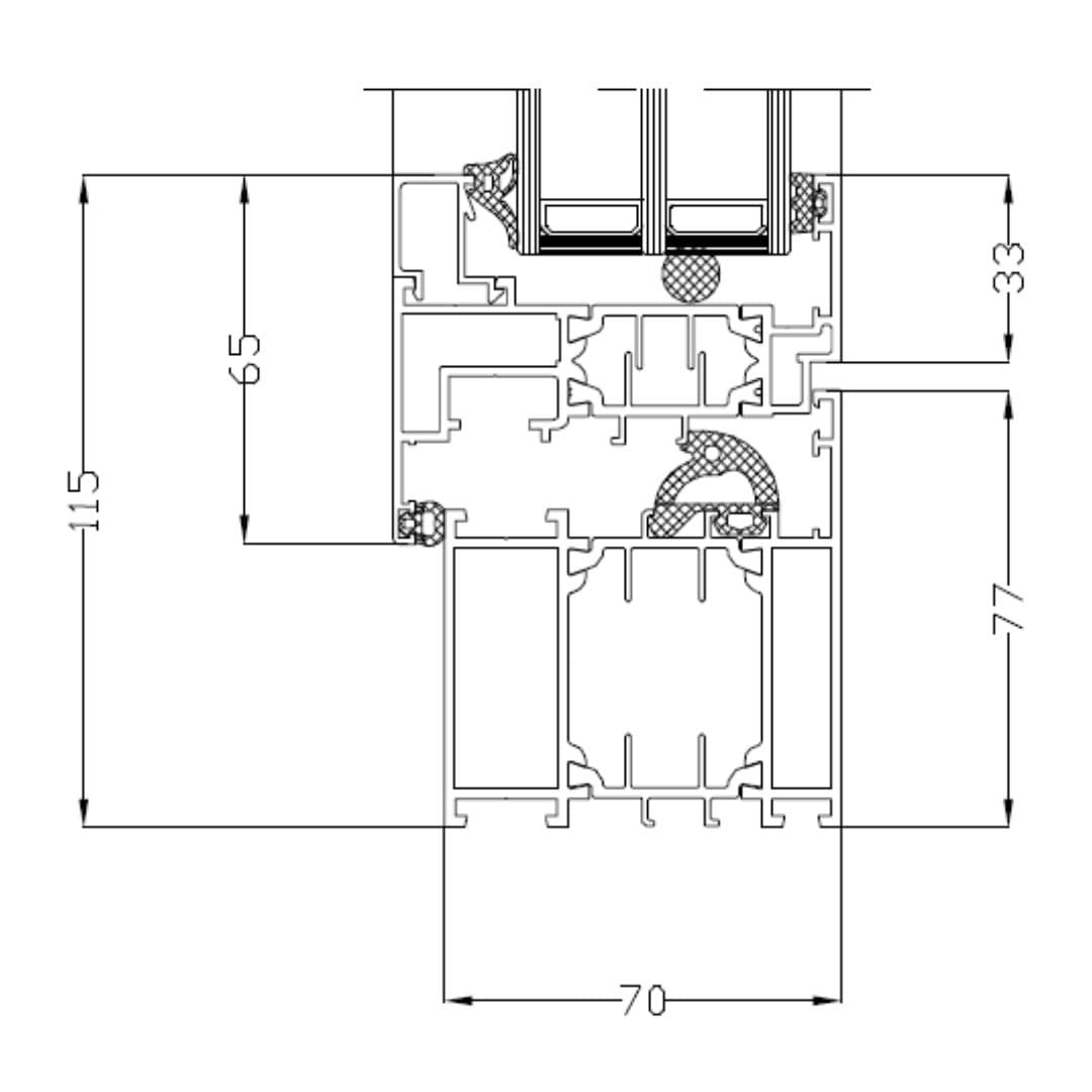 Drutex MB - 70 Alufenster - Fensterfabrik24