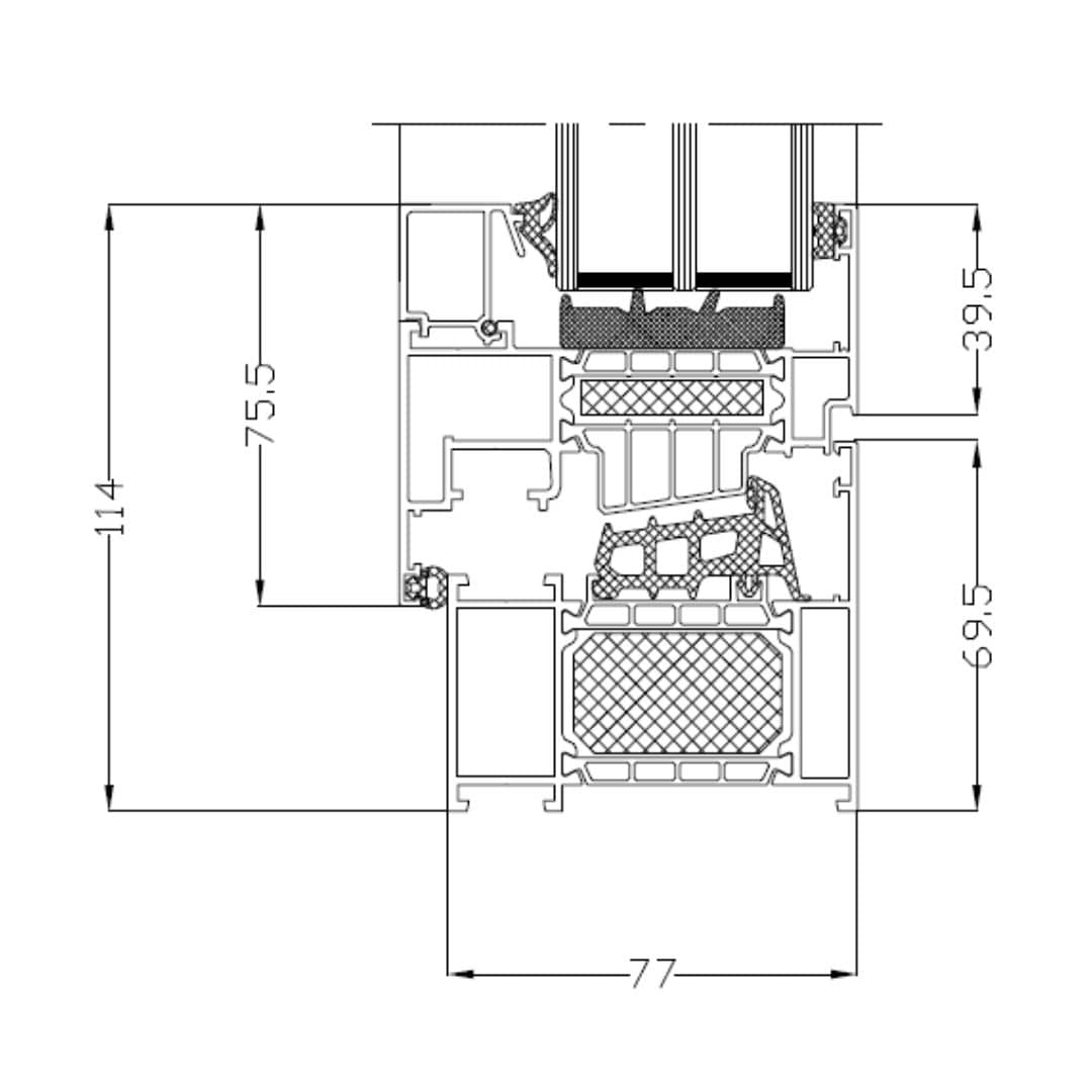 Drutex MB - 86SI Alufenster - Fensterfabrik24
