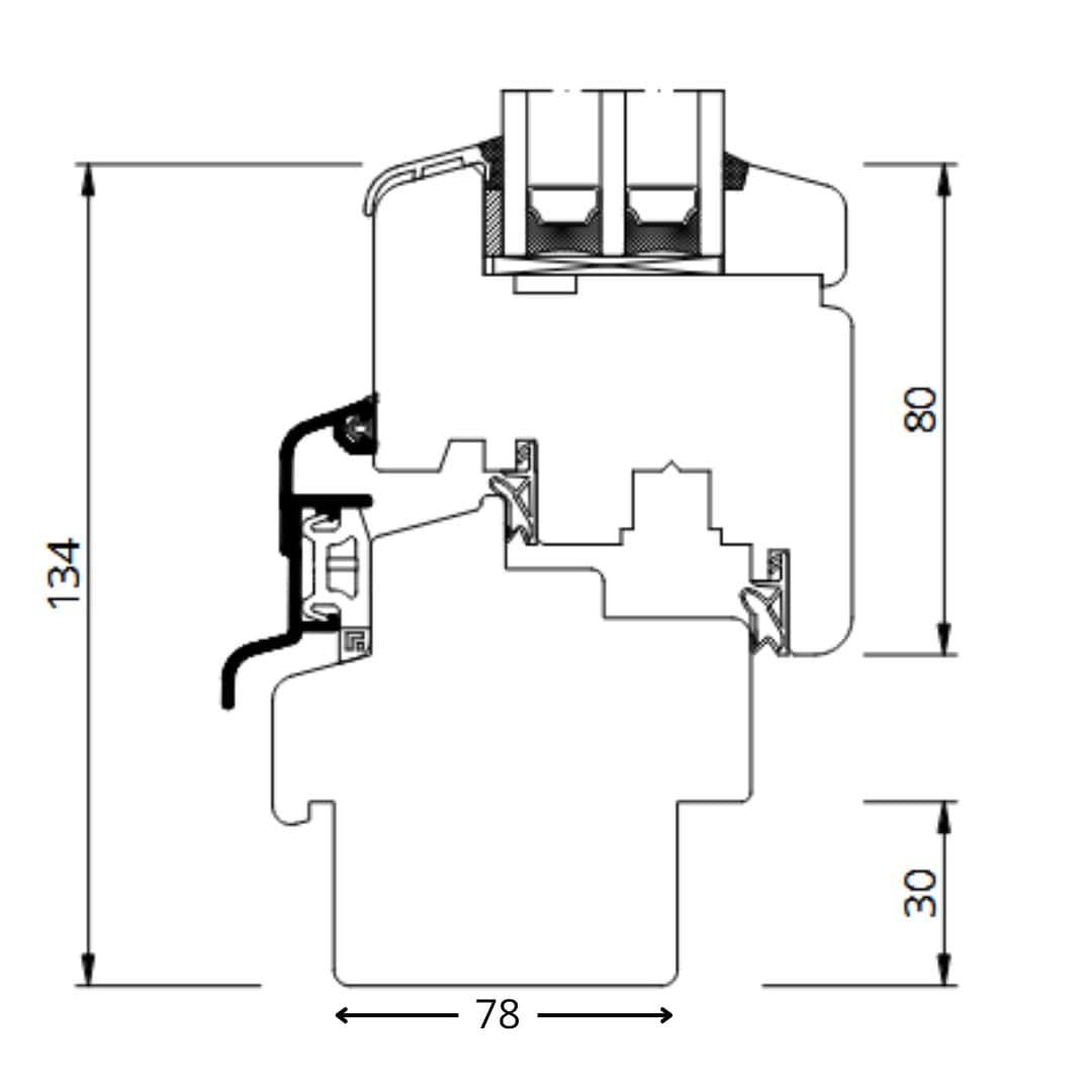 Drutex Softline 78 Holz - Balkontür - Fensterfabrik24