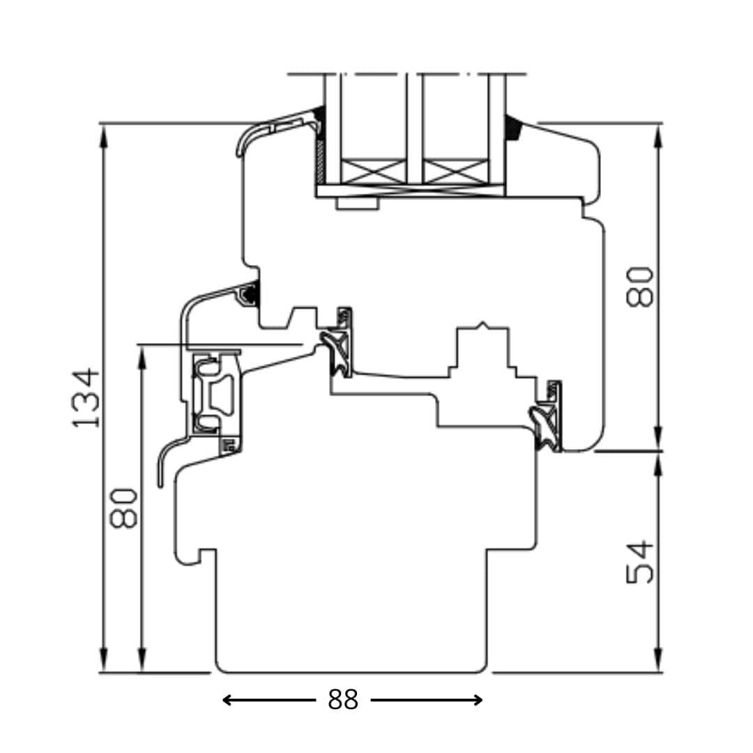 Drutex Softline 88 Holz - Balkontür - Fensterfabrik24