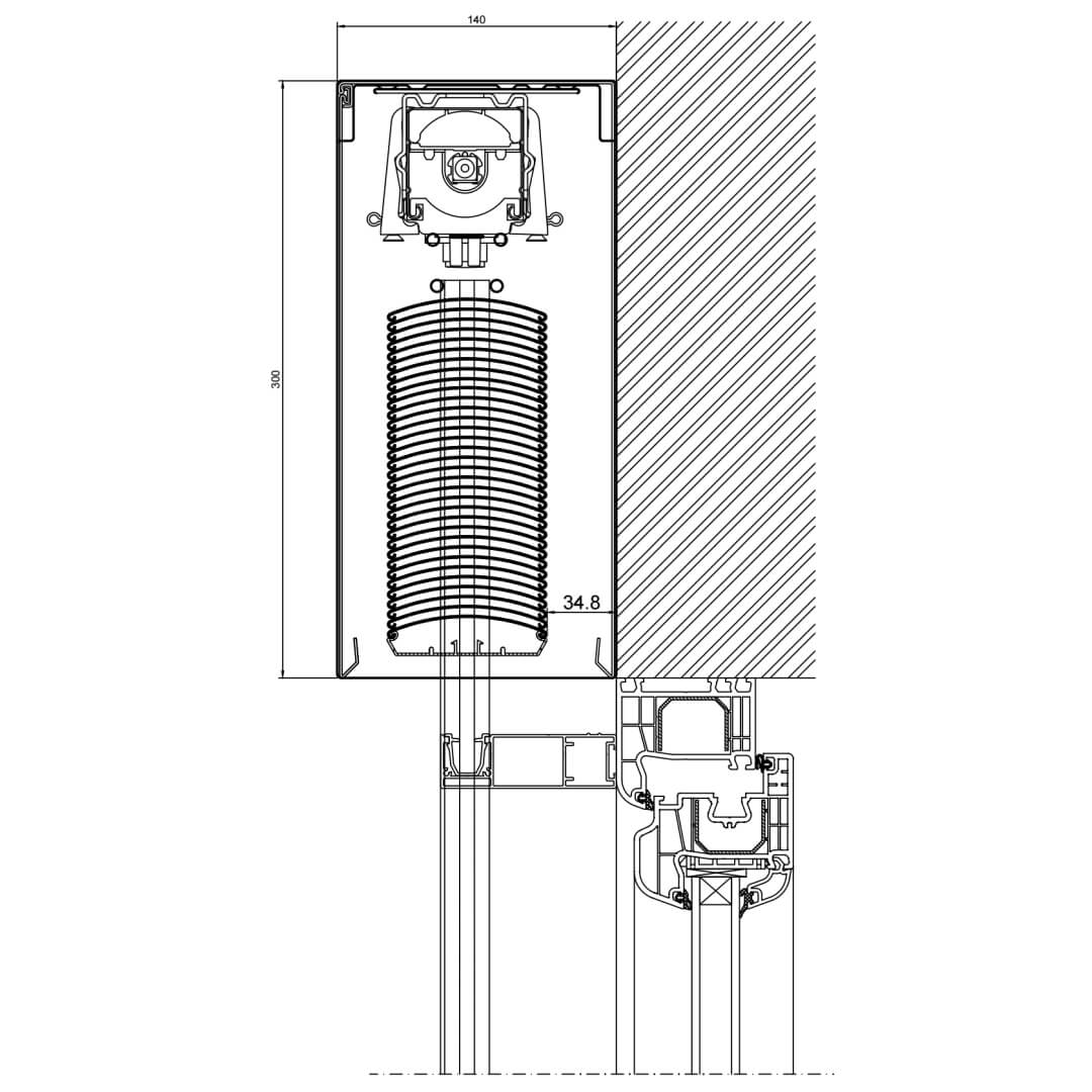 Drutex Vorbauraffstore - Fensterfabrik24
