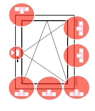 EcoLine Einbruchhemmende Kunststofffenster mit 2 - fach Verglasung - Fensterfabrik24
