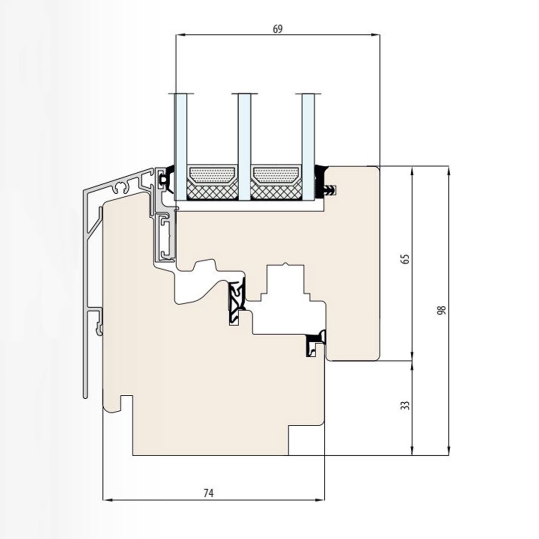 Esperia Life 74 ALU - Fensterfabrik24