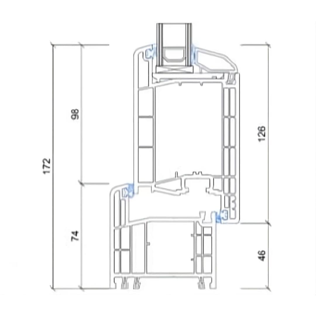 GEALAN S8000 IQ Haustür - Fensterfabrik24