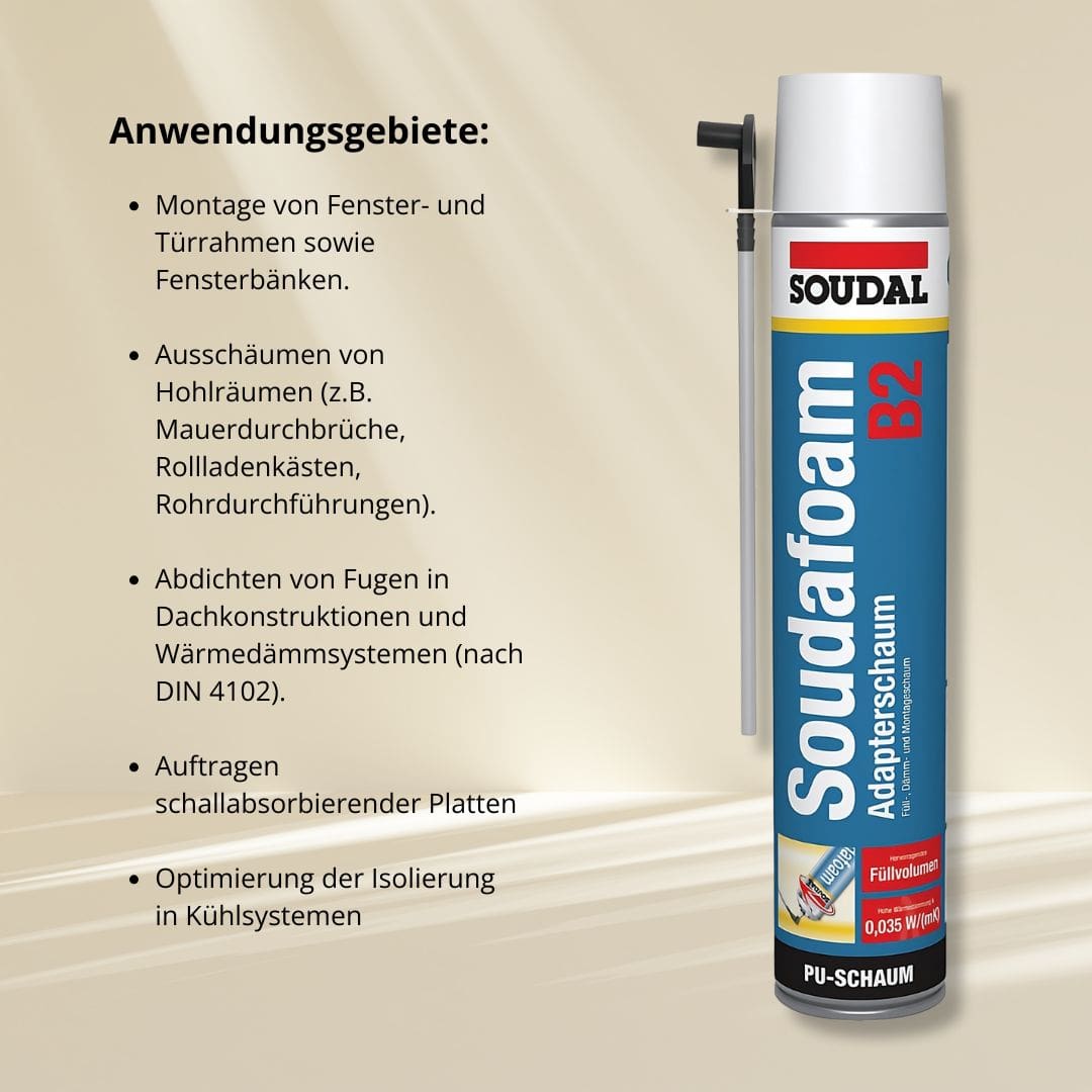 Montageschaum 750 ml – Bauschaum, Isolierschaum - Fensterfabrik24