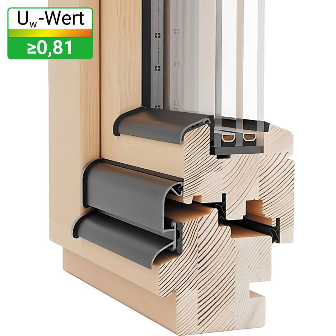 Naturo 80 Holz - Fensterfabrik24
