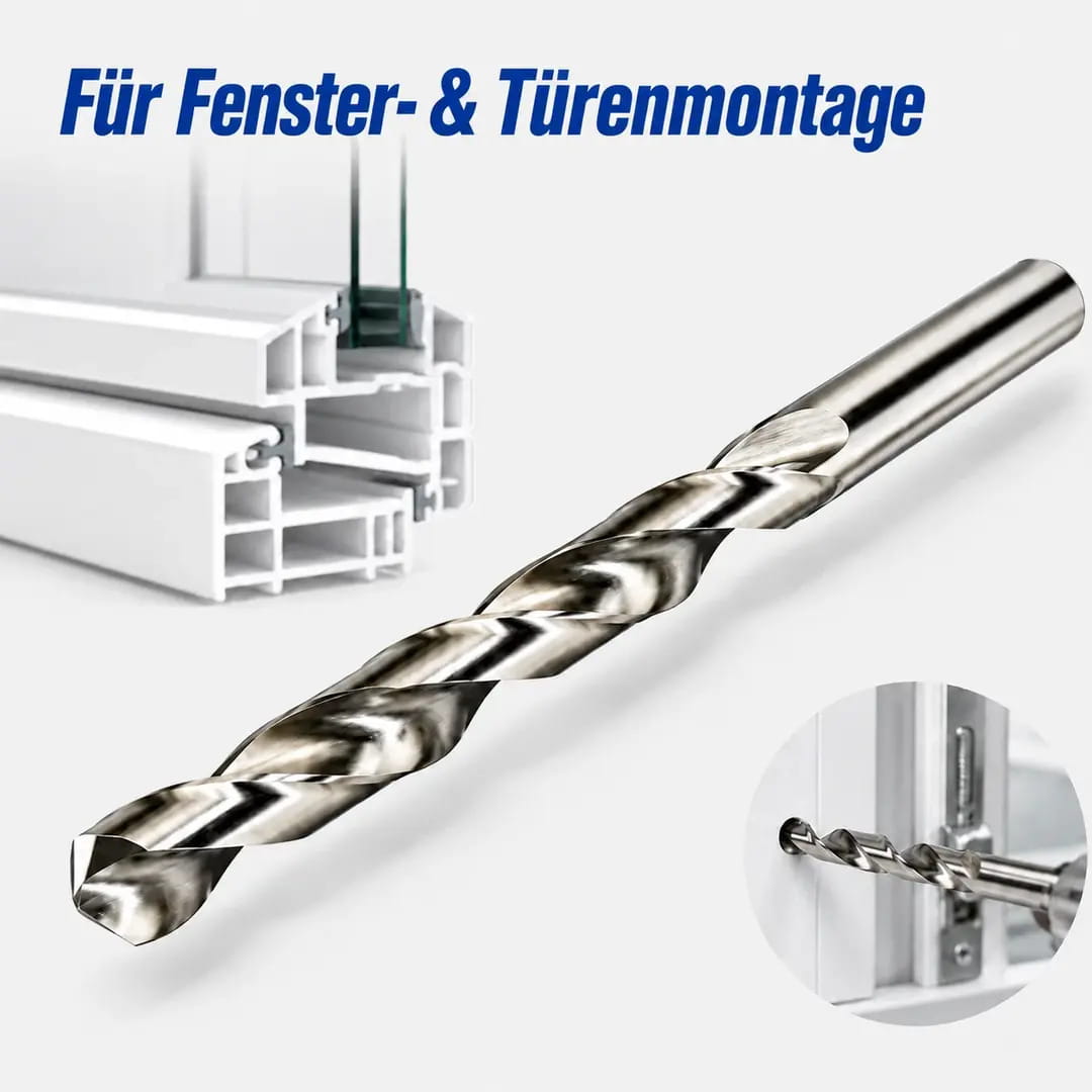 Spiralbohrer 6,5 mm HSS-G profilgeschliffen - Fensterfabrik24