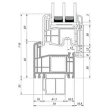 Fenster GEALAN S8000 - 3-fach-Verglasung - Weiß