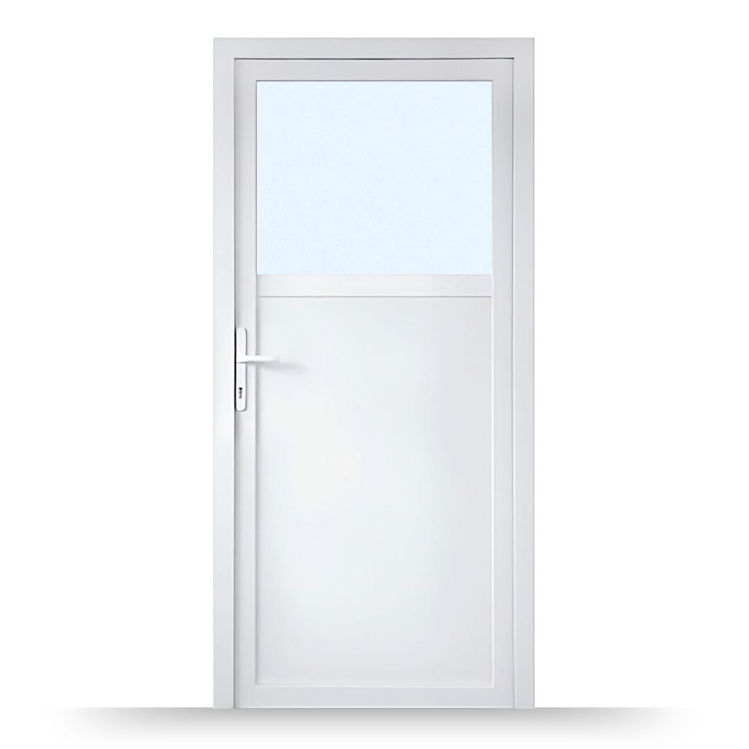 Nebeneingangstür 1/3 Glas – Anthrazit & Weiß – Außen- & Innenöffnend nach Maß