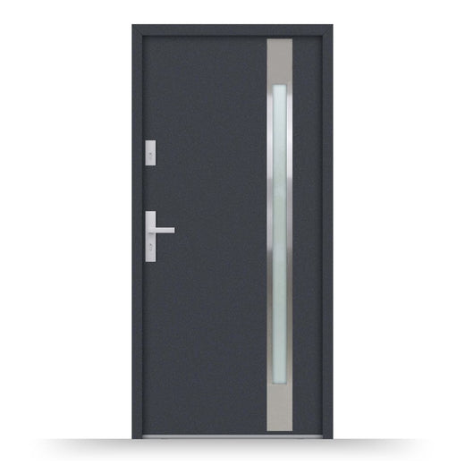 Aluminium Nebeneingangstür ATU68 M504 - Fensterfabrik24