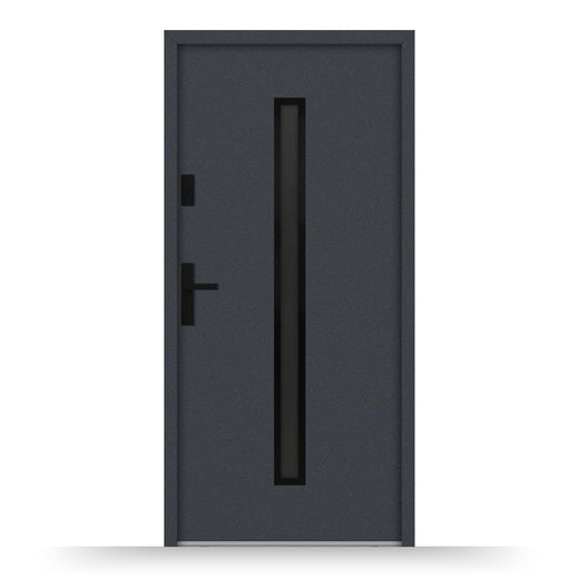 Aluminium Nebeneingangstür ATU68 M521 Blackline - Fensterfabrik24