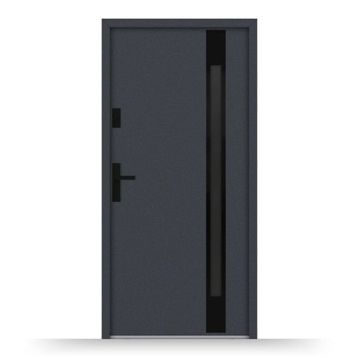 Aluminium Nebeneingangstür ATU68 M524 Blackline - Fensterfabrik24