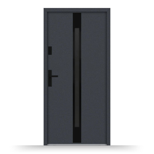 Aluminium Nebeneingangstür ATU68 M525 Blackline - Fensterfabrik24