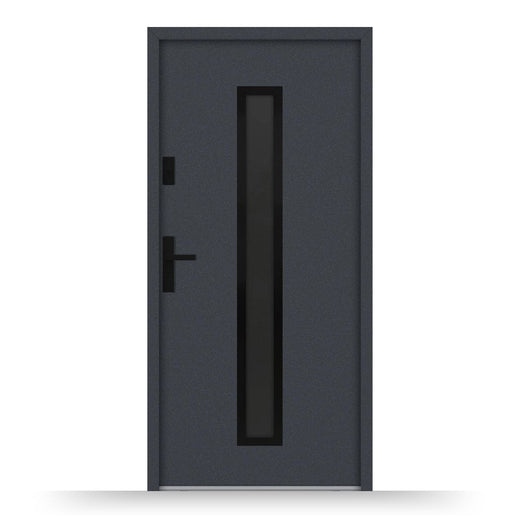 Aluminium Nebeneingangstür ATU68 M620 Blackline - Fensterfabrik24