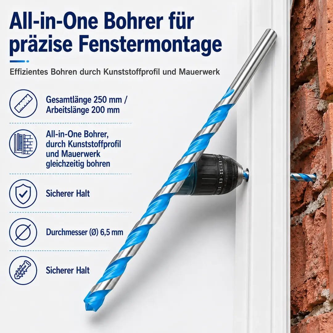 Bosch Mehrzweckbohrer CYL-9 (6,5x250mm) - Fensterfabrik24