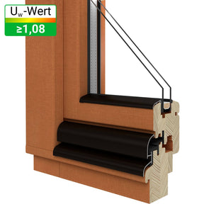 Drutex Softline 68 Holz - Balkontür - Fensterfabrik24