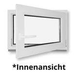 Kellerfenster Kunststoff Dreh/Kipp - 2 - fach - Verglasung - Weiß - 60 mm Profil - Fensterfabrik24