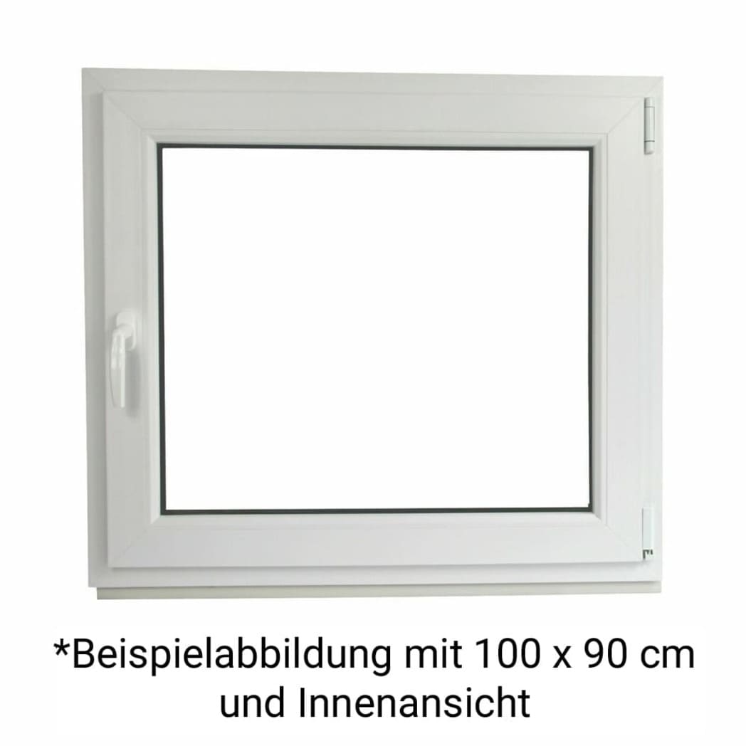 Kellerfenster Kunststoff Dreh/Kipp - 2 - fach - Verglasung - Weiß - 60 mm Profil - Fensterfabrik24