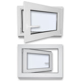 Kellerfenster Kunststoff Dreh/Kipp - 2 - fach - Verglasung - Weiß - 60 mm Profil - Fensterfabrik24