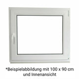 Kellerfenster Kunststoff Dreh/Kipp - 3 - fach - Verglasung - Weiß - 60 mm Profil - Fensterfabrik24