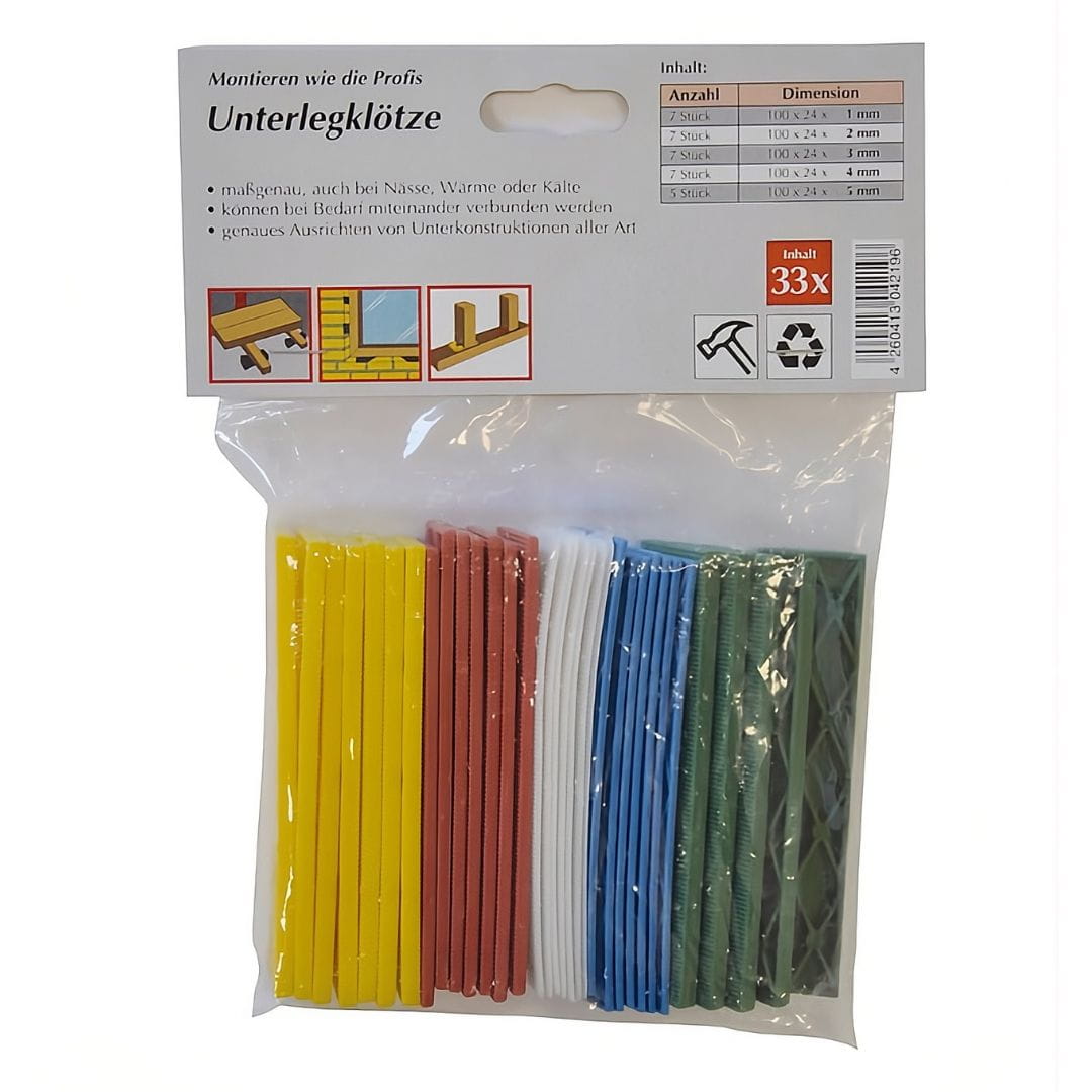Montageklötze 33 tlg. Set - Fensterfabrik24