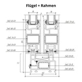 Schiebefenster SFS – 2 - flügelig - Fensterfabrik24
